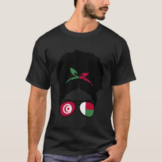 Tunesische Hälfte Madagaskar Afro Tunesien und Mad T-Shirt