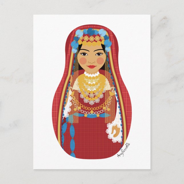 tunesische Matryoshka Postcard Postkarte (Vorderseite)
