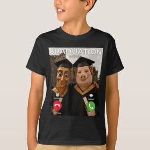 Tung Sahur Schwein Mann Meme Abschluss Anruf Lusti T-Shirt