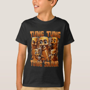 Tung Tung Tung Sahur Funny Italian Brainrot Meme B T-Shirt