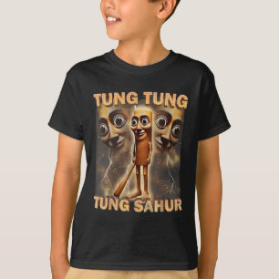 Tung Tung Tung Sahur Funny Meme Brainrot Spaß Gene T-Shirt
