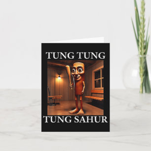 Tung Tung Tung Sahur Italienisch Brainrot Meme Fun Karte