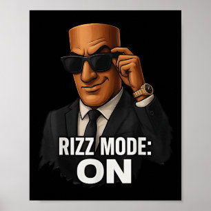 Tung Tung Tung Sahur Rizz Modus auf italienischem  Poster