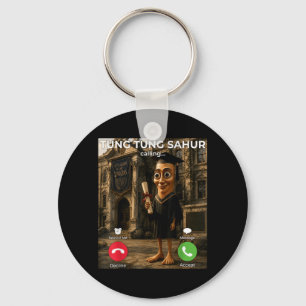 Tung Tung Tung Sahur ruft lustiger Italiener Schlüsselanhänger