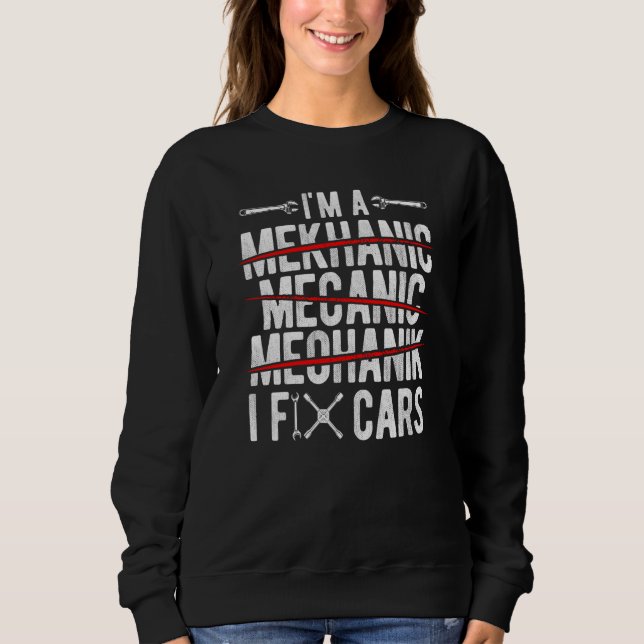 Tuning Car Repairing Cars Mechanic Tools  9 Sweatshirt (Vorderseite)