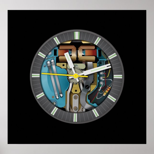 Tuning Fork Technology Art Poster (Vorne)