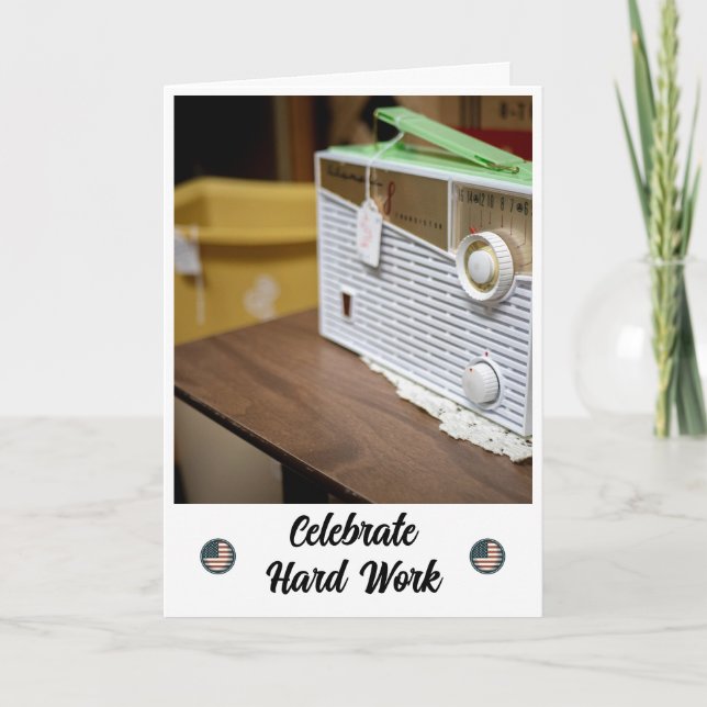 Tuning in Relaxation - Arbeitszeitkarte Dankeskarte (Vorderseite)