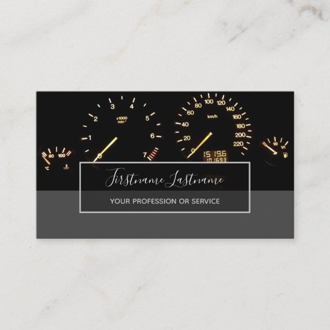 Tuningexperten und Werkstatttechniker Visitenkarte (Vorderseite)