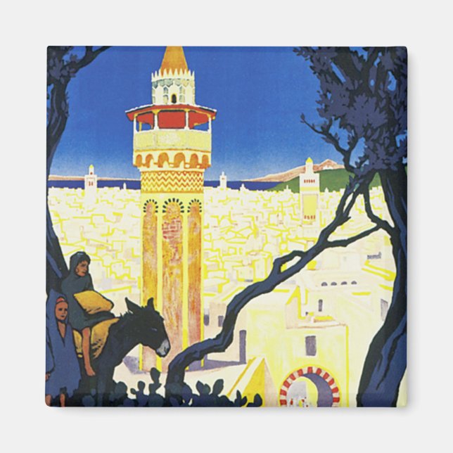 Tunis ~ L'Orient Aux Portes de Marseille Magnet (Vorne)