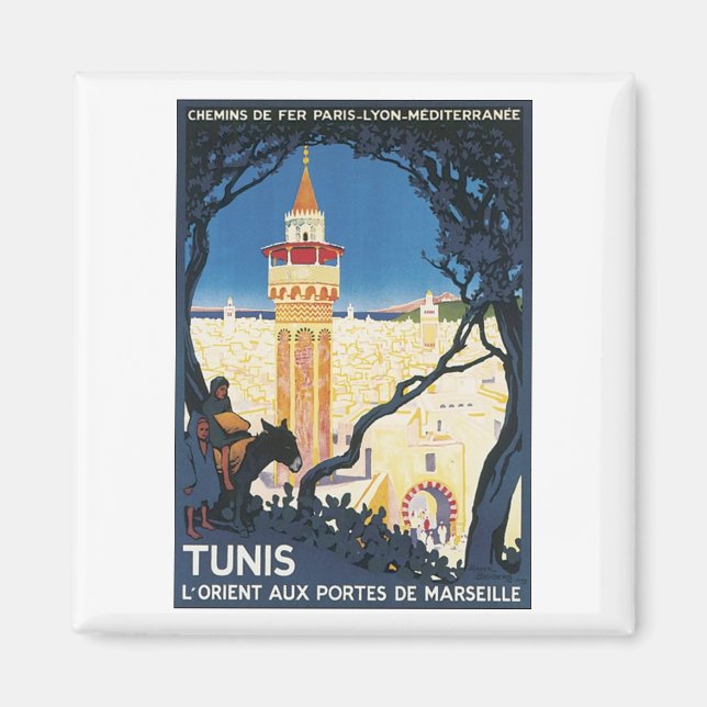 Tunis, Orient Aux Portes de Marsielle Magnet (Vorne)