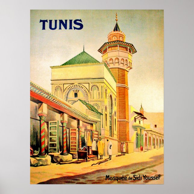 Tunis, Tunesien, Youssef Dey Moschee, Stadtzentrum Poster (Vorne)