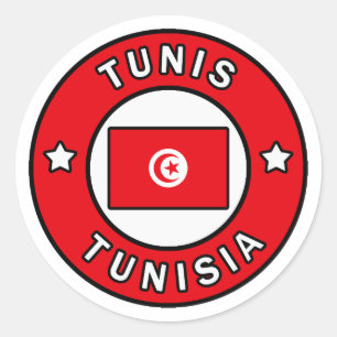Tunis Tunis Runder Aufkleber