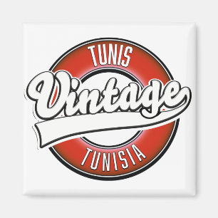 Tunis Tunis Vintages Logo Magnet