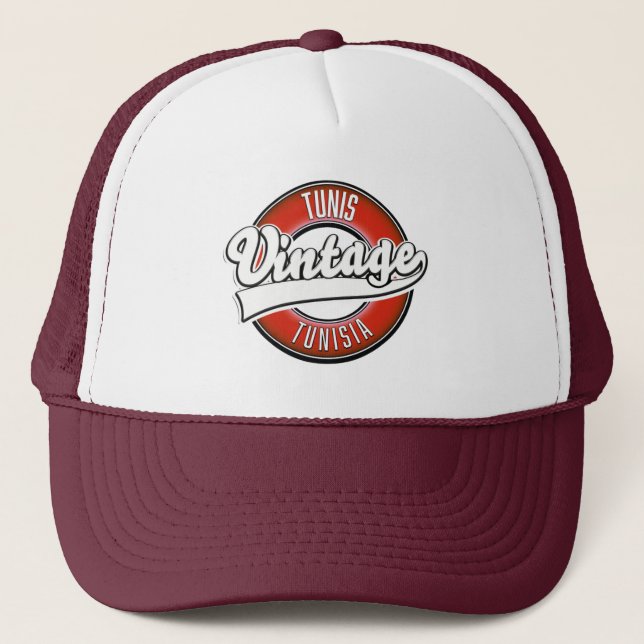 Tunis Tunis Vintages Logo Truckerkappe (Vorderseite)