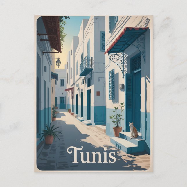 Tunis Vintag Postkarte (Vorderseite)