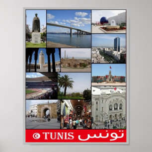 Tunisi - Mosaik - Tunesien - Poster