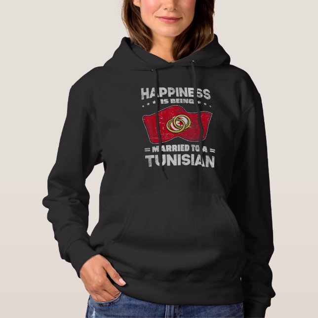 Tunisian Wedding Republic Of Tunisia Roots Flag Ma Hoodie (Vorderseite)