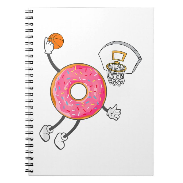 Tunking Donut Loch Essen Champ Notizblock (Vorderseite)