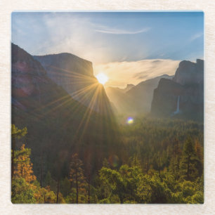 Tunnel-Ansicht Glasuntersetzer