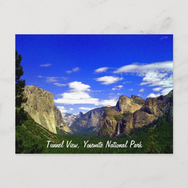 Tunnel Ansicht, Yosemite Nationalpark Postcard Postkarte (Vorderseite)