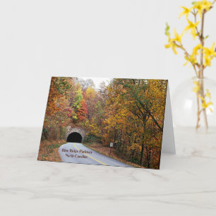 Tunnel auf dem Blue Ridge Parkway von North Caroli Karte