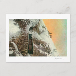 Tunnel auf dem Western Pazifik und Yukon RR Postkarte