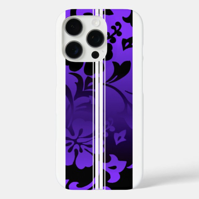 Tunnel Beach Hawaiian Surfboard Lila Case-Mate iPhone Hülle (Rückseite)