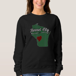 TUNNEL CITY Wisconsin WI USA City Staat Souvenir Sweatshirt