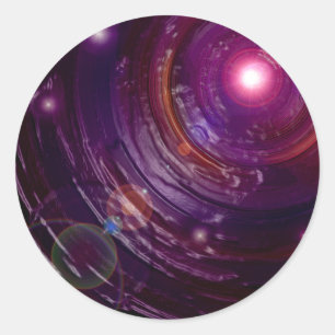 Tunnel der Leuchtkäfer Runder Aufkleber