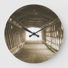 Tunnel des Lichtes Große Wanduhr
