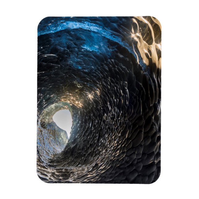 Tunnel durch eine Eishöhle, Eisland Magnet (Vertikal)