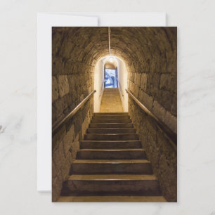 Tunnel in ein altes Salzbergwerk Dankeskarte