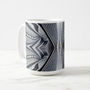 Tunnel mit futuristischen Rippen Kaffeetasse