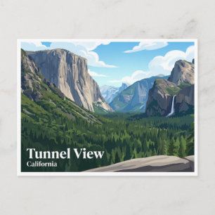 Tunnel View Yosemite Village Kalifornien Postkarte