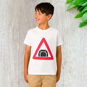 Tunnel-Warnschild Verkehrszeichen T-Shirt