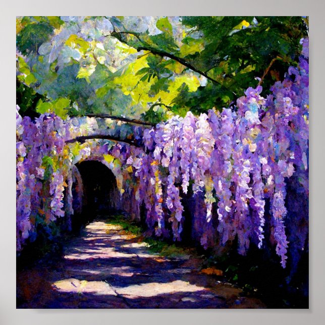 Tunnel Wisteria Poster (Vorne)