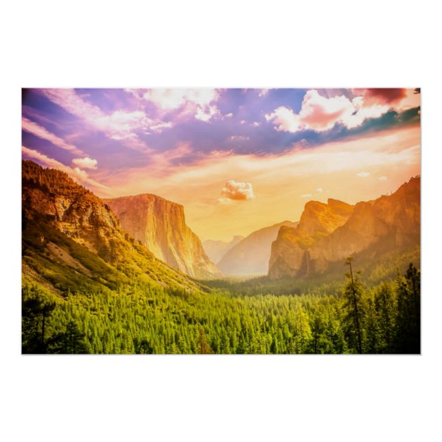 Tunnelansicht des Yosemite-Nationalparks Poster (Vorderseite)