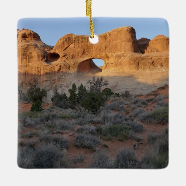 Tunnelbogen am Morgen Keramikornament (Vorderseite)