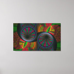 Tunneling Fraktal Psychedelic Leinwanddruck