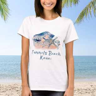 Tunnels Beach Kauai Muscheln  T-Shirt