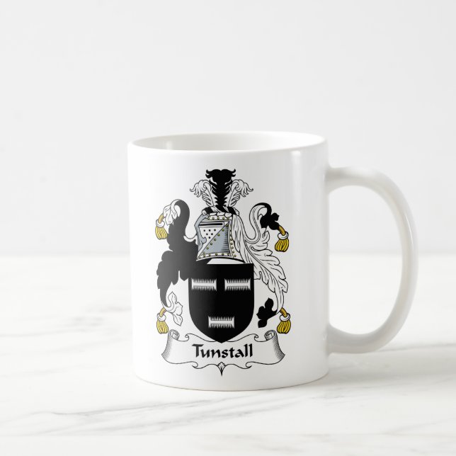 Tunstall Familienwappen Kaffeetasse (Rechts)