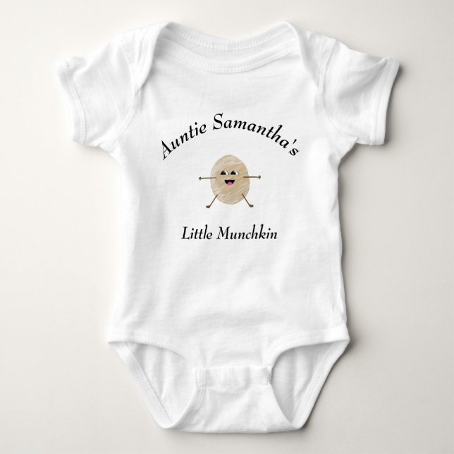 Tunt Newborn Little Munchkin Niece Nephew Niedlich Baby Strampler (Vorderseite)