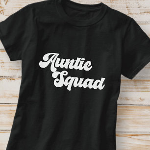 Tuntie Squad Simple Vintag Retro Typografie T-Shirt
