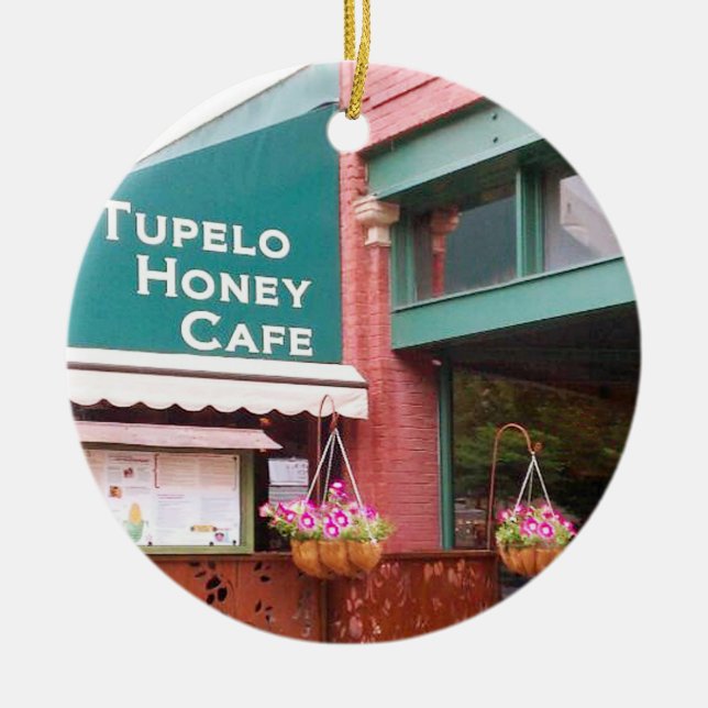 Tupelo Honey Cafe, Asheville, Tupelo Honey Cafe Keramik Ornament (Vorne)