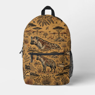 Tüpfelhyänen-Rucksack – Wildes Design Bedruckter Rucksack