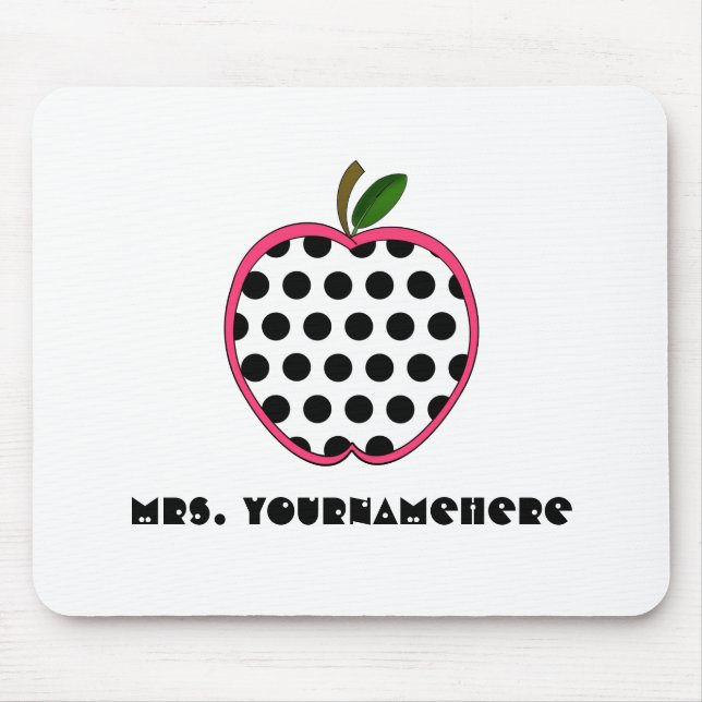 Tupfen-Apple-Lehrer Mousepad (Vorne)