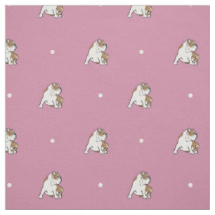 Tupfen-Bulldogge Stoff