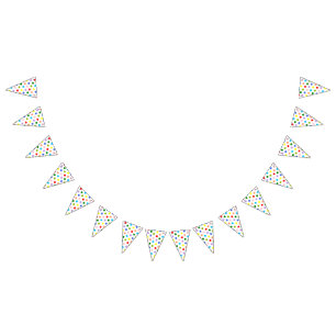 Tupfen bunt wimpelkette