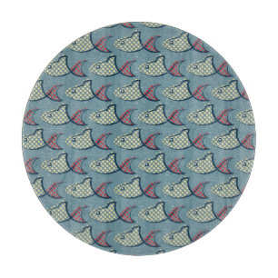 Tupfen-Fisch-Muster Schneidebrett