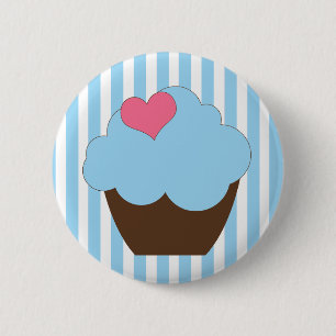 Tupfen-Geburtstags-Kuchen-Knopf-Bevorzugung KRW Button
